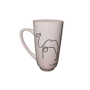 Pablo Picasso Camel Free Hand Sketch Line Drawing Ceramic White Mug
